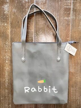 MW Moda West Exclusive Shopping Bag • Zippered Tote • Rabbit